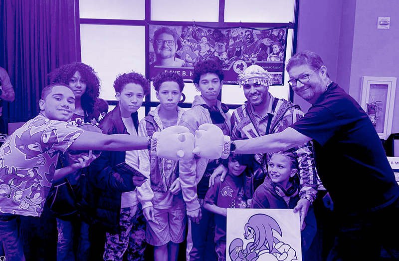 Families enjoying Charlie’s Comic Con
